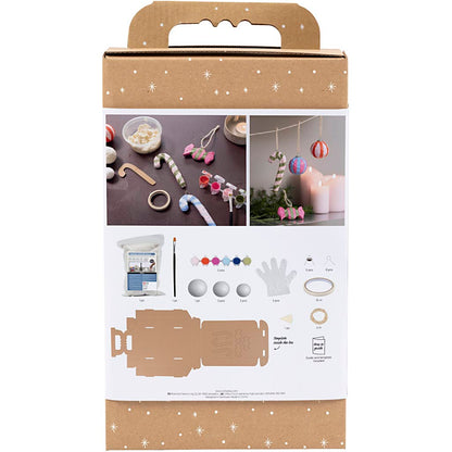 Craft Kit Modelling, Pulp Christmas figures, assorted colours