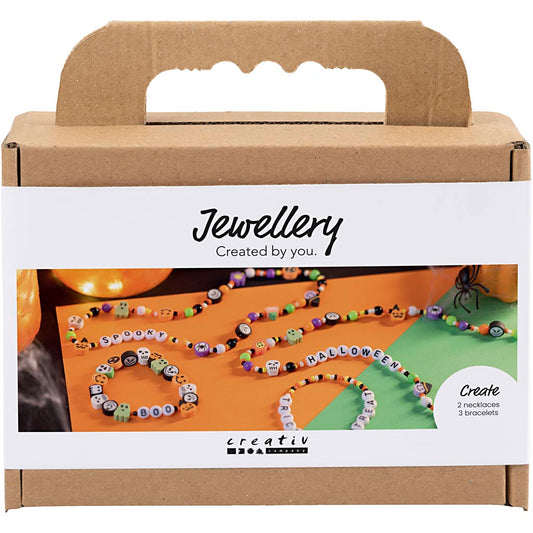 Mini Craft Kit Jewellery, Necklaces and bracelets, halloween colours