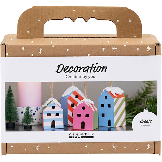 Mini Craft Kit Decoration, Houses, colorful