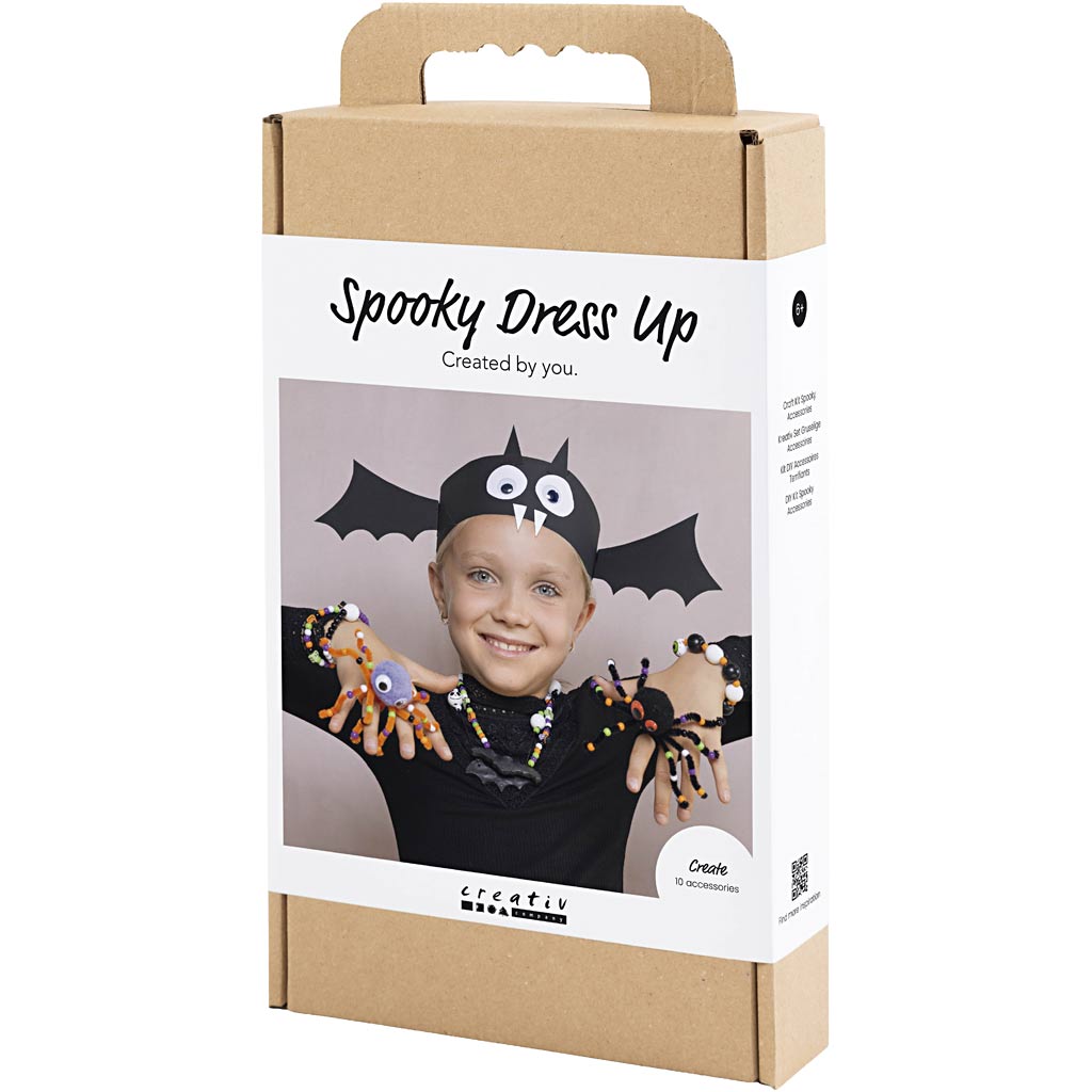 Craft Kit Spooky Accessories, Costumes and jewellery, halloween colours