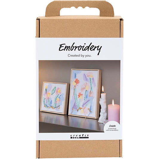 Craft Kit Embroidery, Pictures, pastel colours
