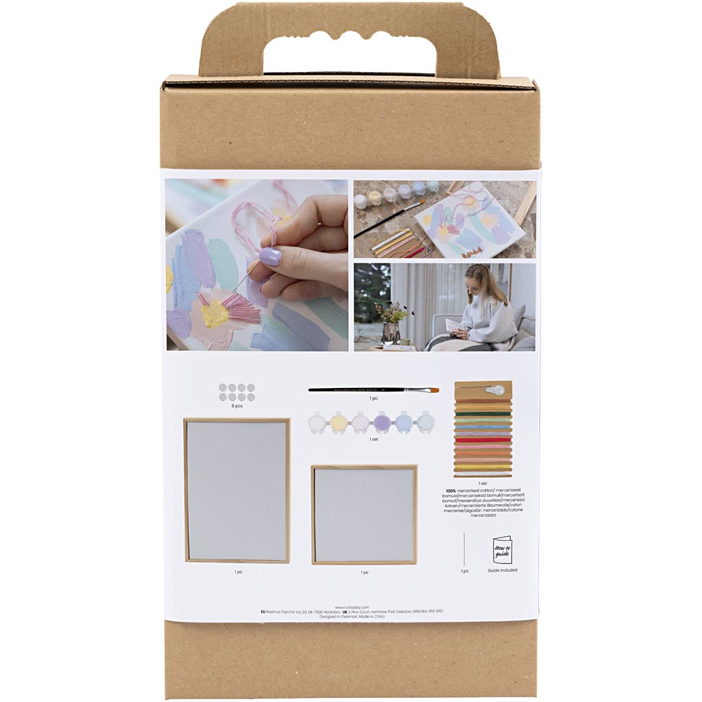 Craft Kit Embroidery, Pictures, pastel colours