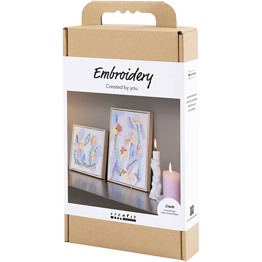Craft Kit Embroidery, Pictures, pastel colours