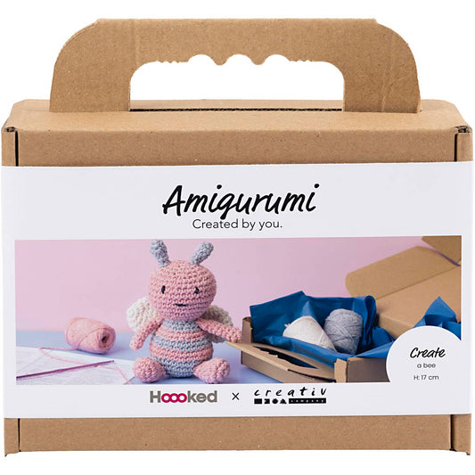 Craft Kit Amigurumi , Honeybee, pastel colours