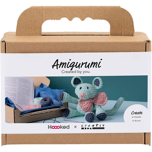 Craft Kit Amigurumi , Mouse, mint