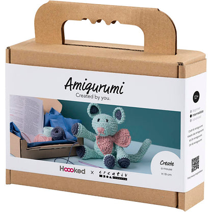 Craft Kit Amigurumi , Mouse, mint