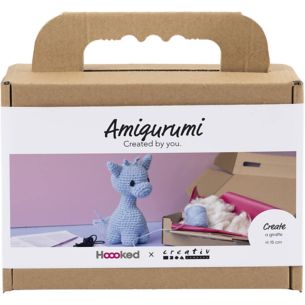 Craft Kit Amigurumi , Giraffe, light blue