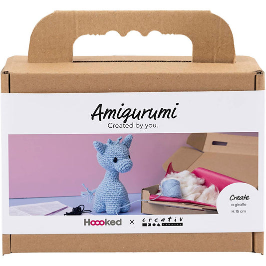 Craft Kit Amigurumi , Giraffe, light blue