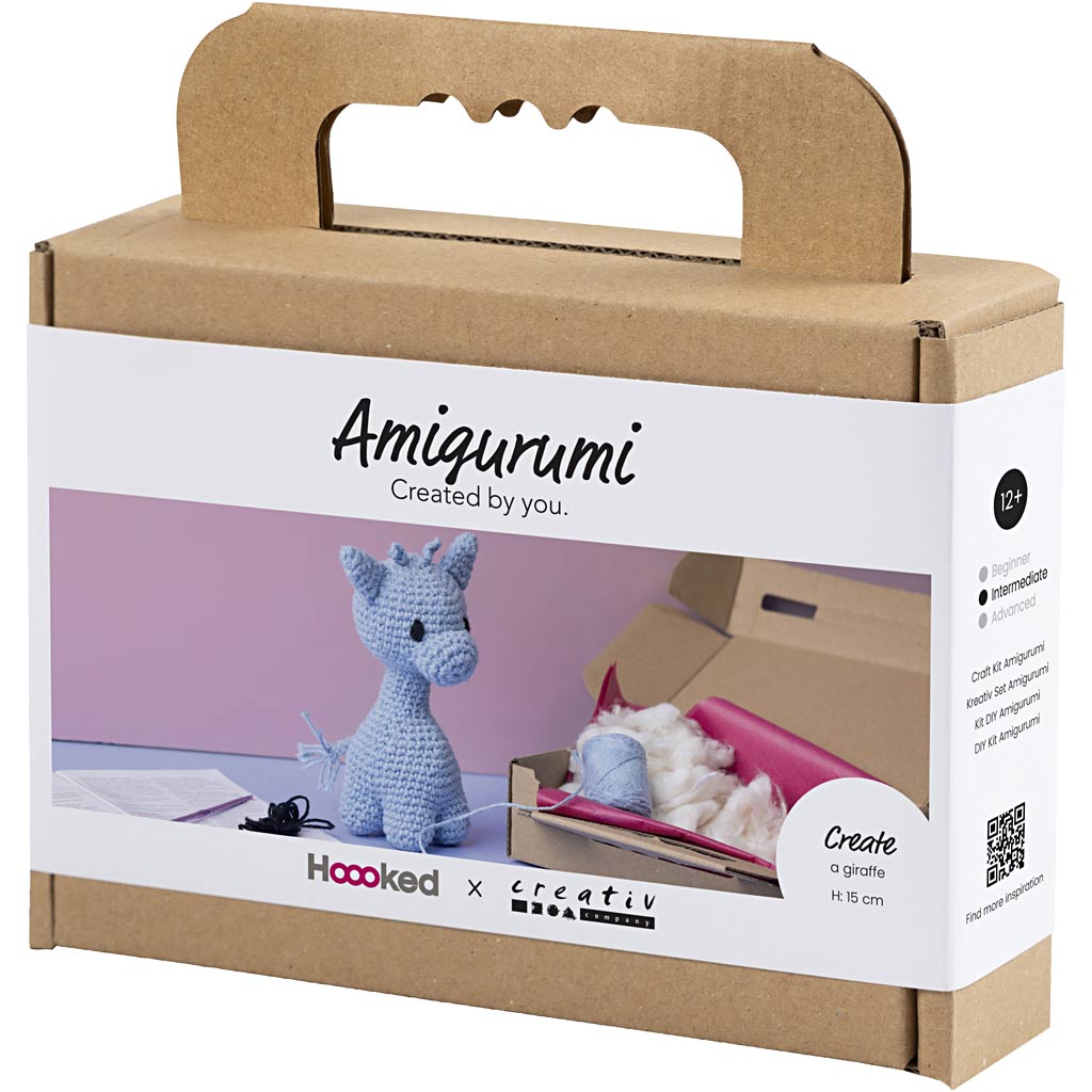 Craft Kit Amigurumi , Giraffe, light blue