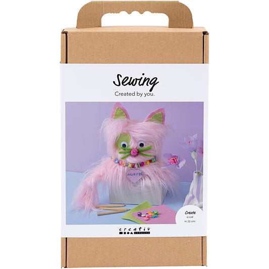 Craft Kit Sewing, Cat, assorted colours