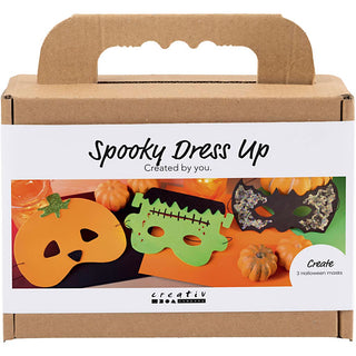 Mini Craft Kit Spooky Dress-Up, Masks, halloween colours, 1 pack
