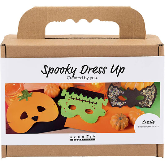 Mini Craft Kit Spooky Dress-Up, Masks, halloween colours, 1 pack