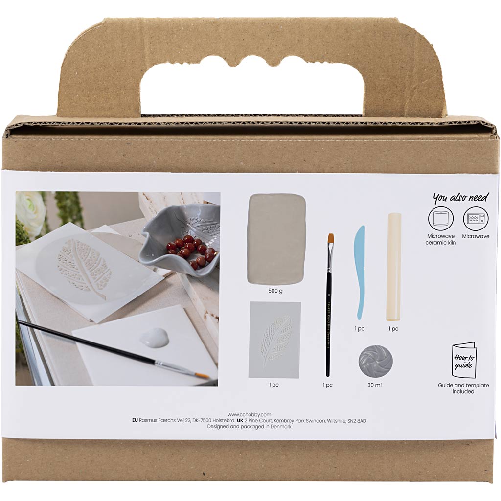 Mini Craft Kit Ceramic, light grey