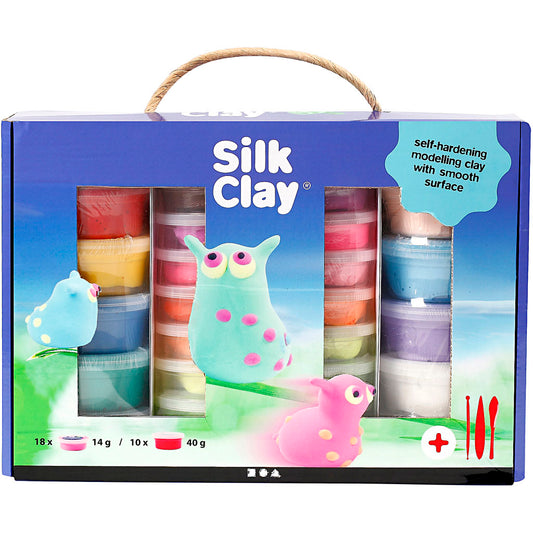 Silk Clay® Set, assorted colours, 1 set