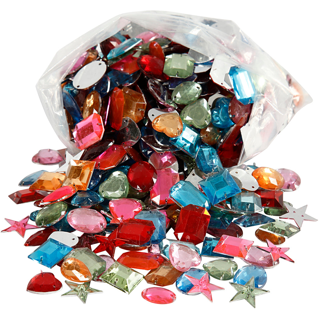 Creativ Rhinestone Mix – 10–17 mm Decorative Stones with Hole