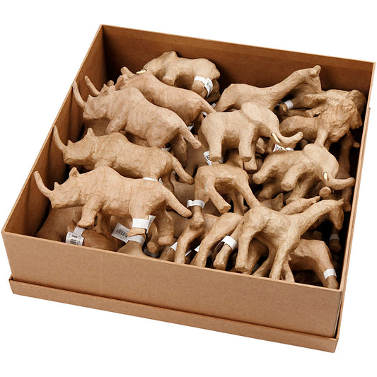 Savannah Animals, H: 7,5-10 cm, 32 pc/ 1 pack