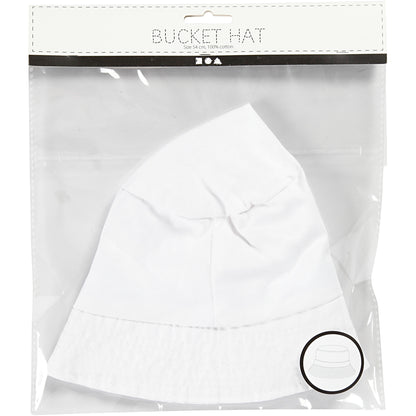 Bucket Hat, size 54 cm, white, 1 pc