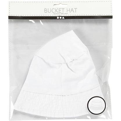 Bucket Hat, size 58 cm, white, 1 pc