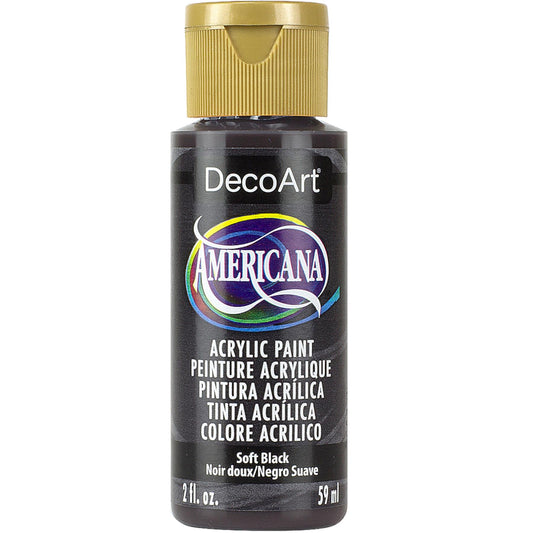 Soft Black Americana Acrylic 2Oz.