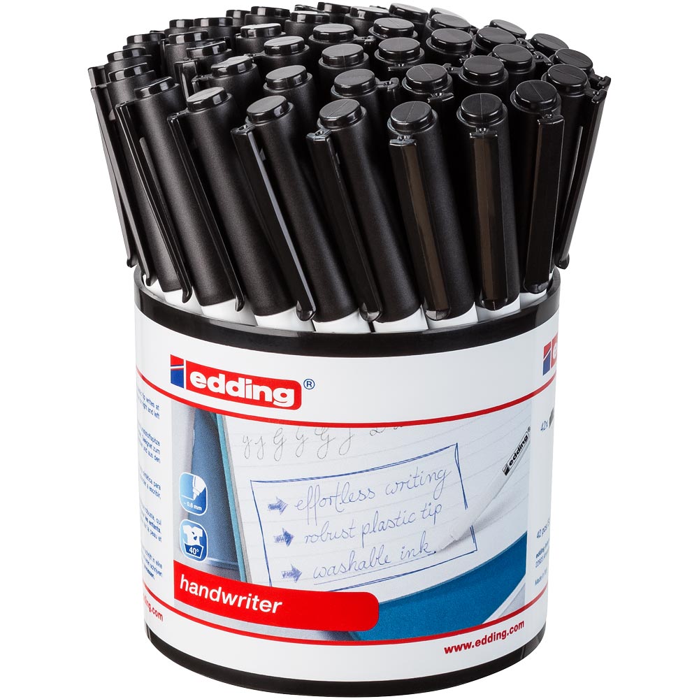 Edding Handwriter Tub of 42 Black (001)