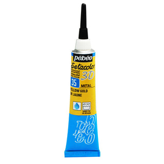 Pebeo Setacolour 3D Metal Effect - Pearl 20ml