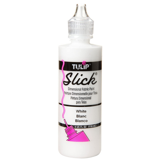 Tulip Slick White Dimensional Fabric Paint 4 oz