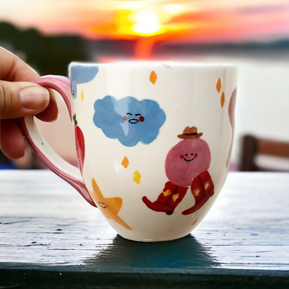12oz Tapered Coffee House Mugs – Bisque Blanks – x12