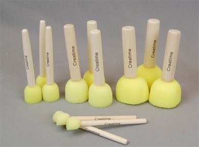 Foam Dabbers, 4x3 Assorted Sizes 12Pcs