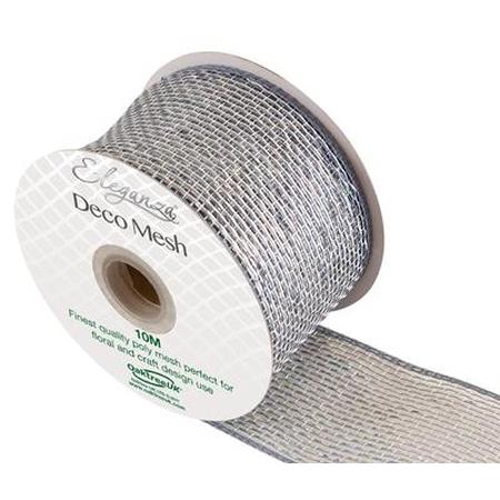 DecoMesh Metallic Silver No.24 - 63mmx10m