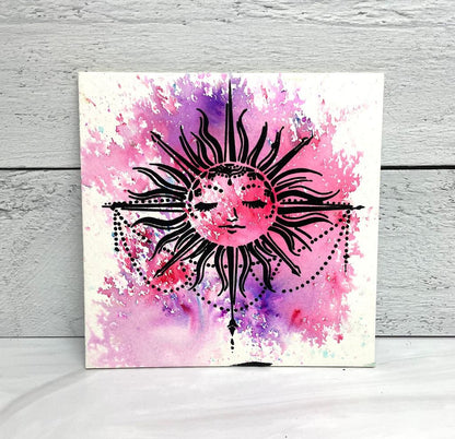 12x12 Stencil Celestial Sun