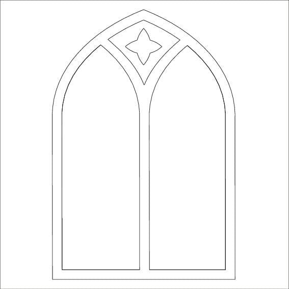 Church Window - MajeMask Stencil