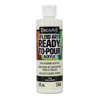 DecoArt Ivory Fluid Art Ready to Pour Acrylic