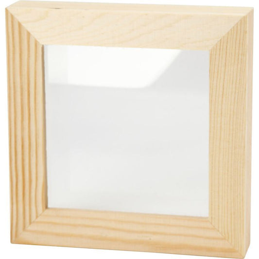 3D Frame 12.3x12.3x2.5cm 1pc pine