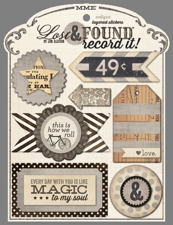 Antique Layered Stickers Sold in Singles