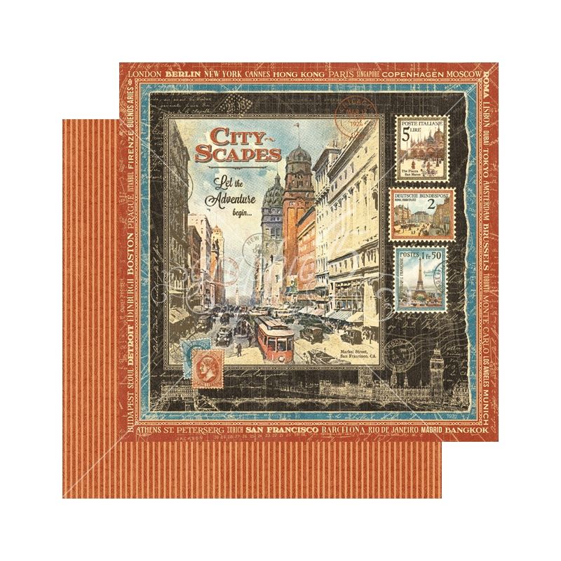 Cityscapes Sold in Packs of 10 Sheets