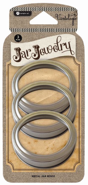 Silver/Gold Mtl Jar Rings 3 Pk