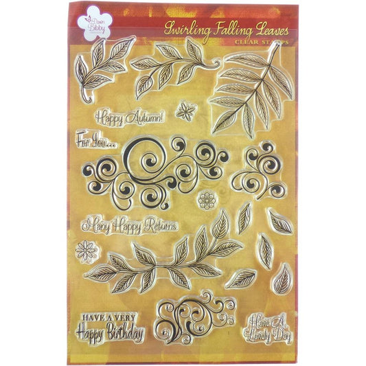Dawn Bibby Designs Falling Leaves Clear Stamp Set