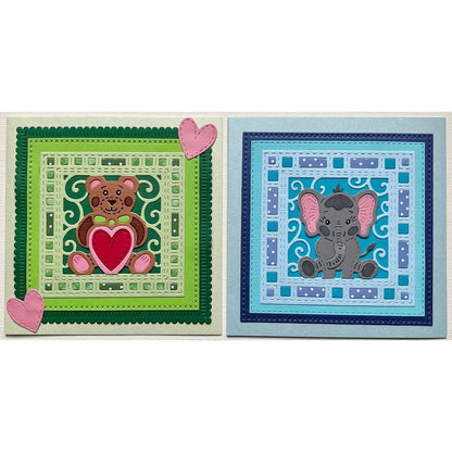 Elephant and Teddy Applique Patchwork Sweet Dixie Cutting Die