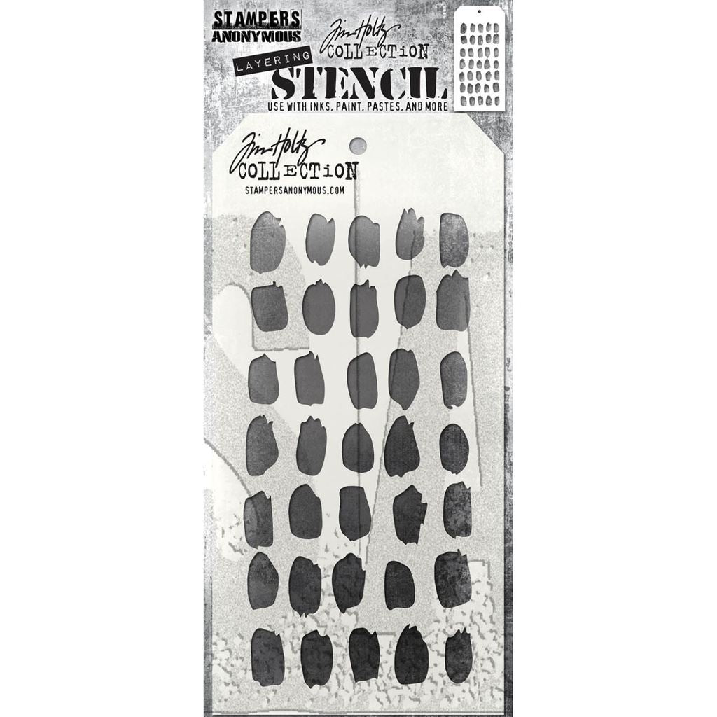 Brush Mark - Tim Holtz Layering Stencil