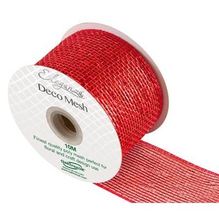 DecoMesh Metallic Red No.16 - 63mmx10m