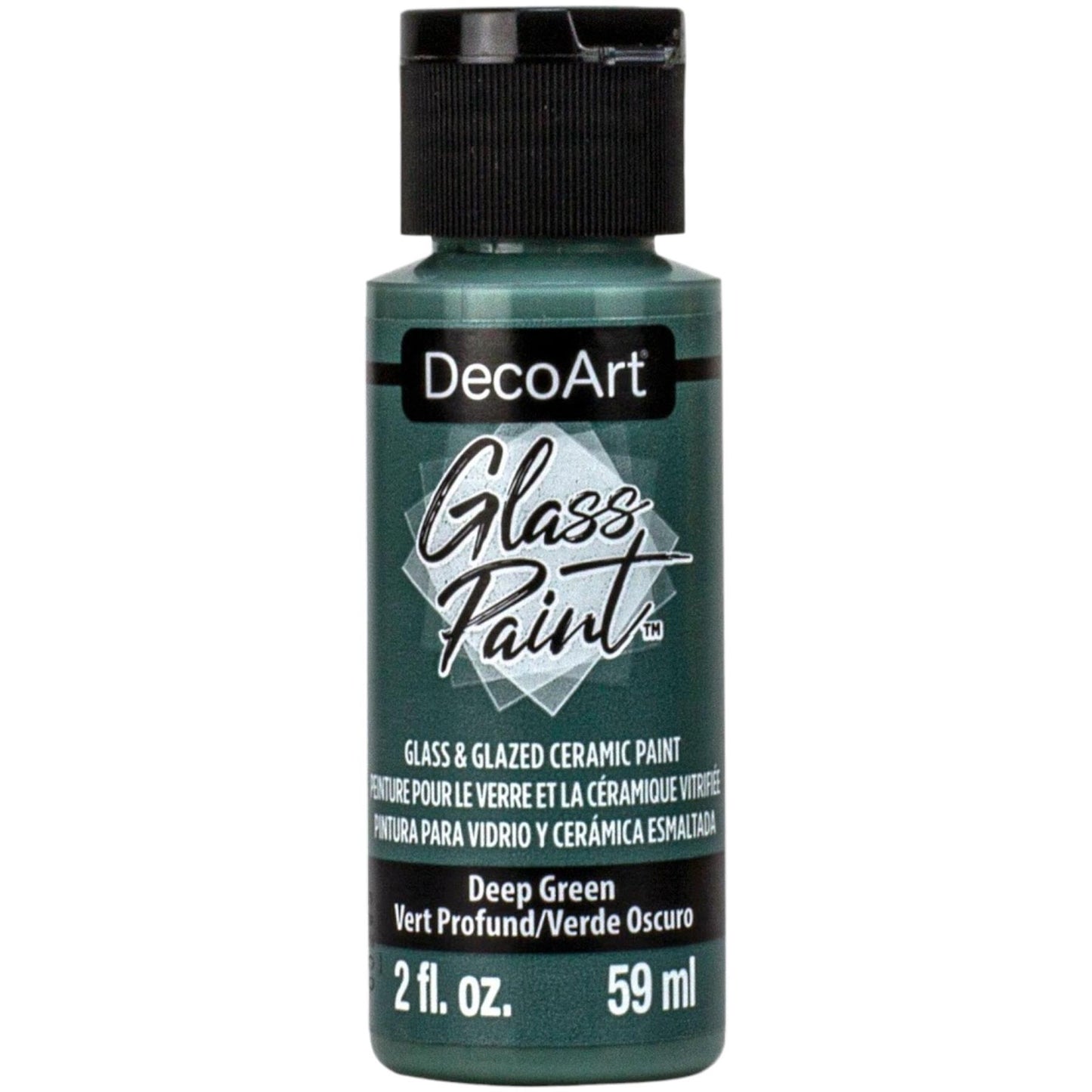 Deep Green Glass Paint - 2Oz.