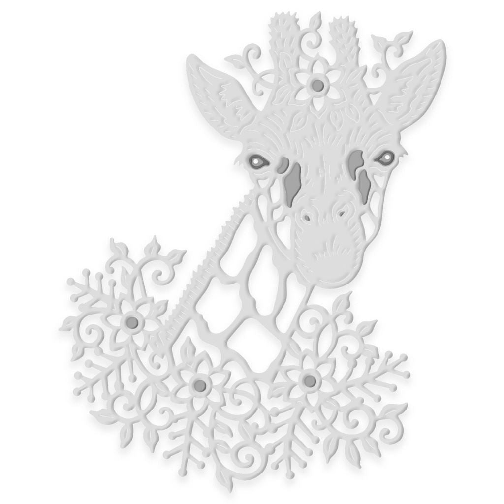 Floral Giraffe- Sweet Dixie Cutting Die