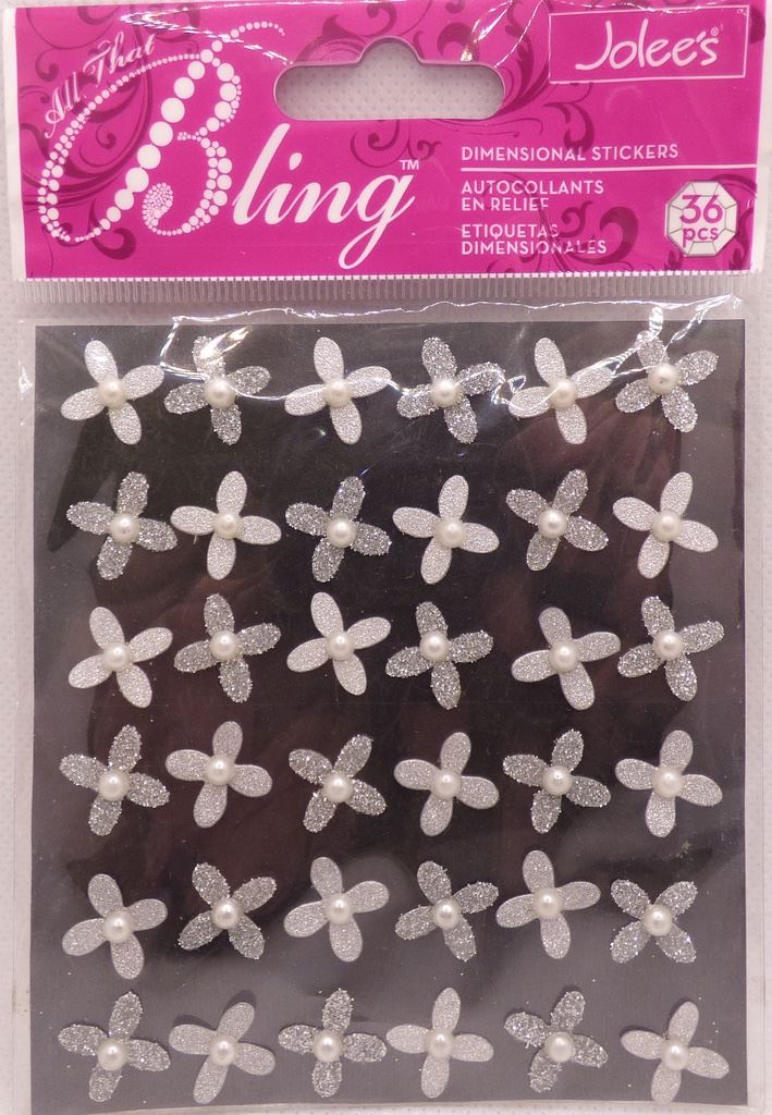 Bling Silver Mini Flowers