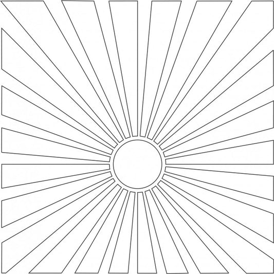 Ray of Sunshine MajeMask Stencil