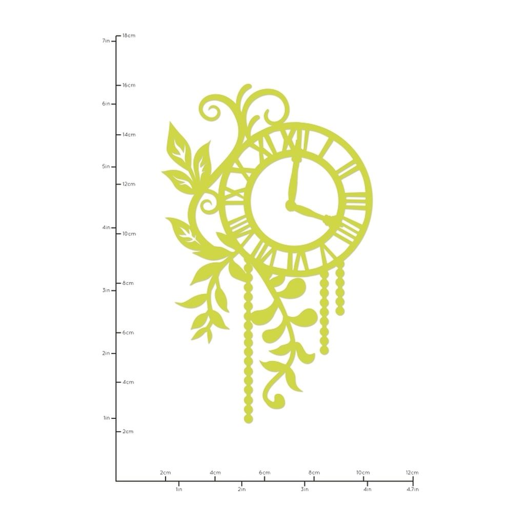 Decorative Die Foliage Clock