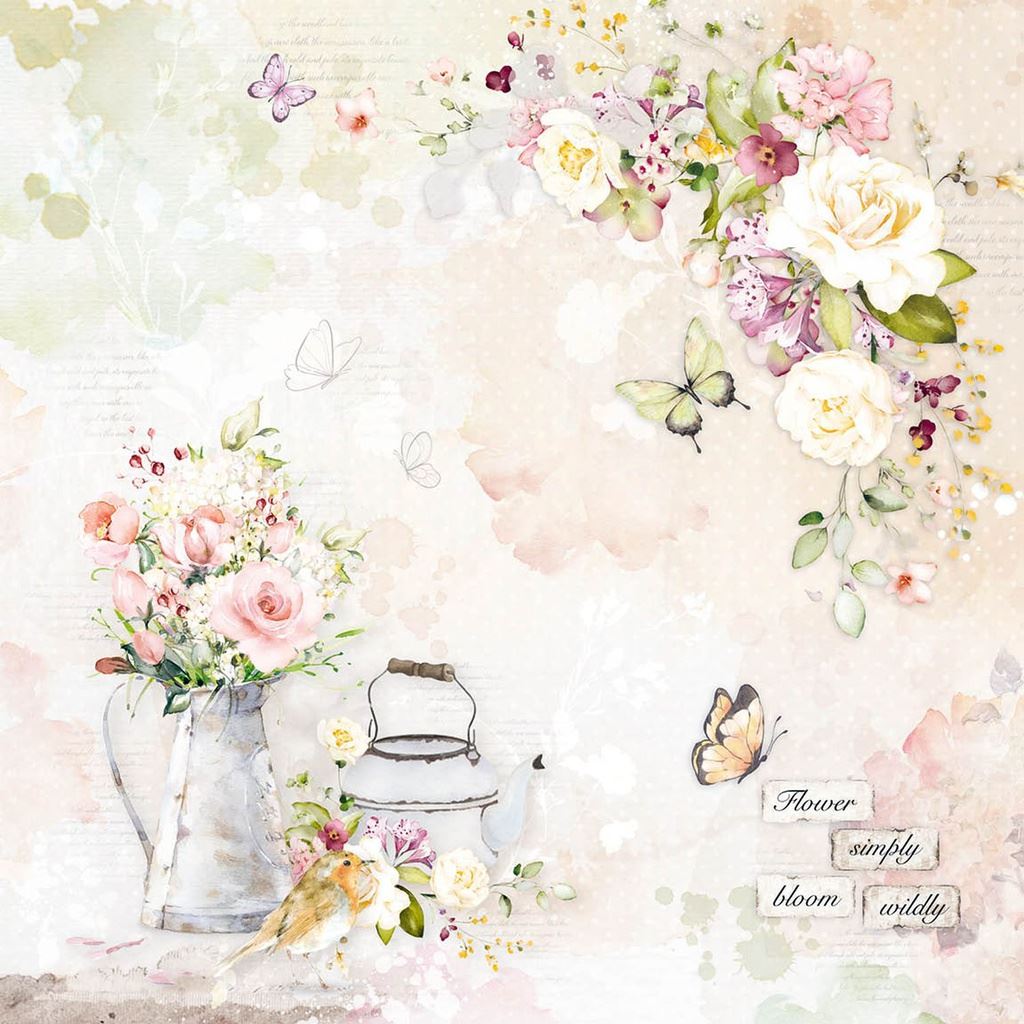 Ciao Bella Blooming 8inc x 8inc Paper Pad