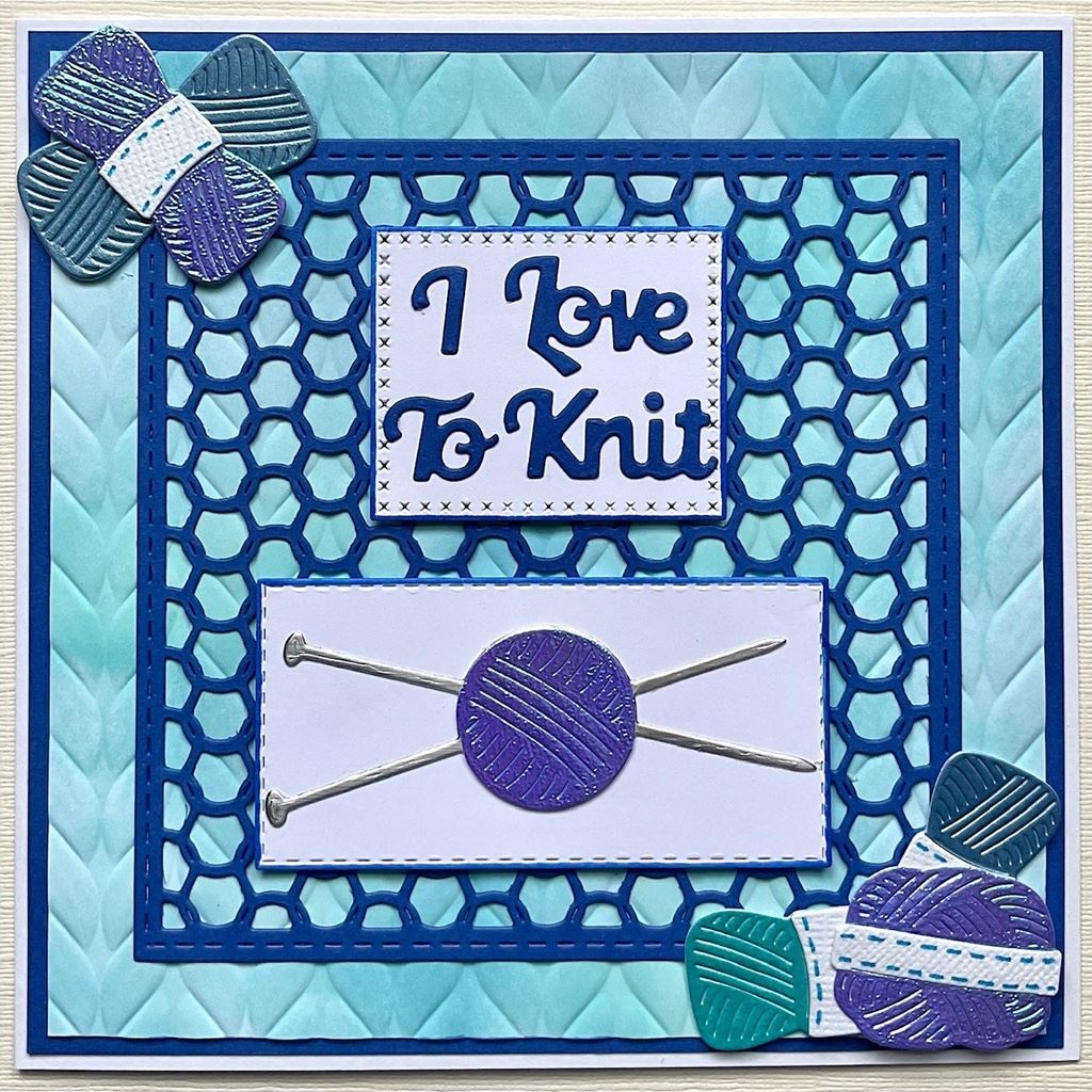 Knitting Background (with Mat) Sweet Dixie Cutting Die