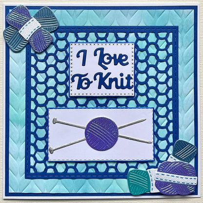 Knitting Background (with Mat) Sweet Dixie Cutting Die
