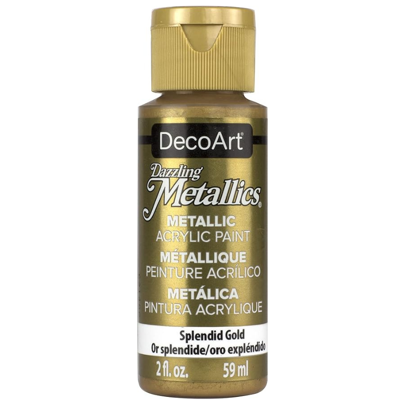 DecoArt Dazzling Metallics - Splendid Gold 2oz