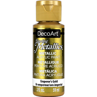 DecoArt Dazzling Metallics Acrylic Paint - Emperors Gold 2oz